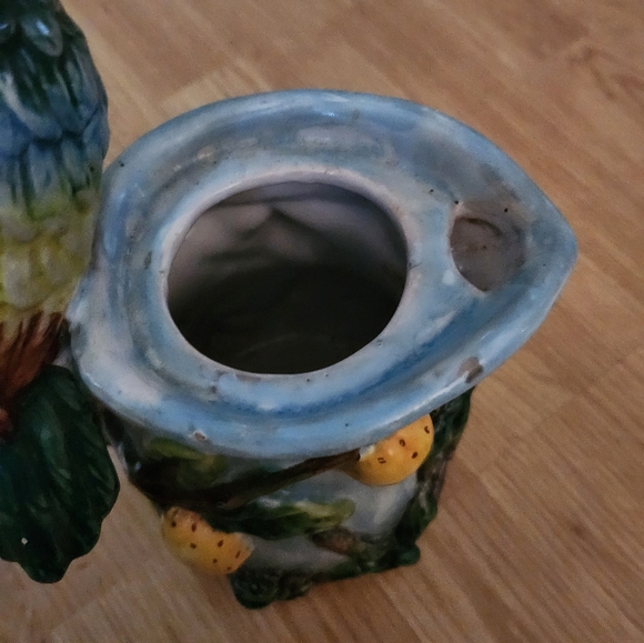 Whimsical Pacific Rum tropical parrot pitcher, 12 inches - Picture 3 of 6